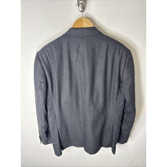 Austin Reed Signature Blazer Men’s 46L Gray Wool Check Two Button Sport Coat - Picture 4 of 8